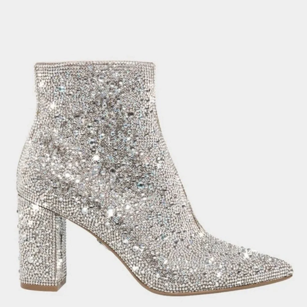 Betsey Johnson Sparkly Boots – Size 9 - Picture 1 of 13
